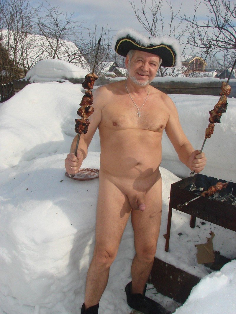 Голый русский дед