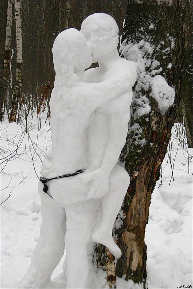 Эротические снежные бабы