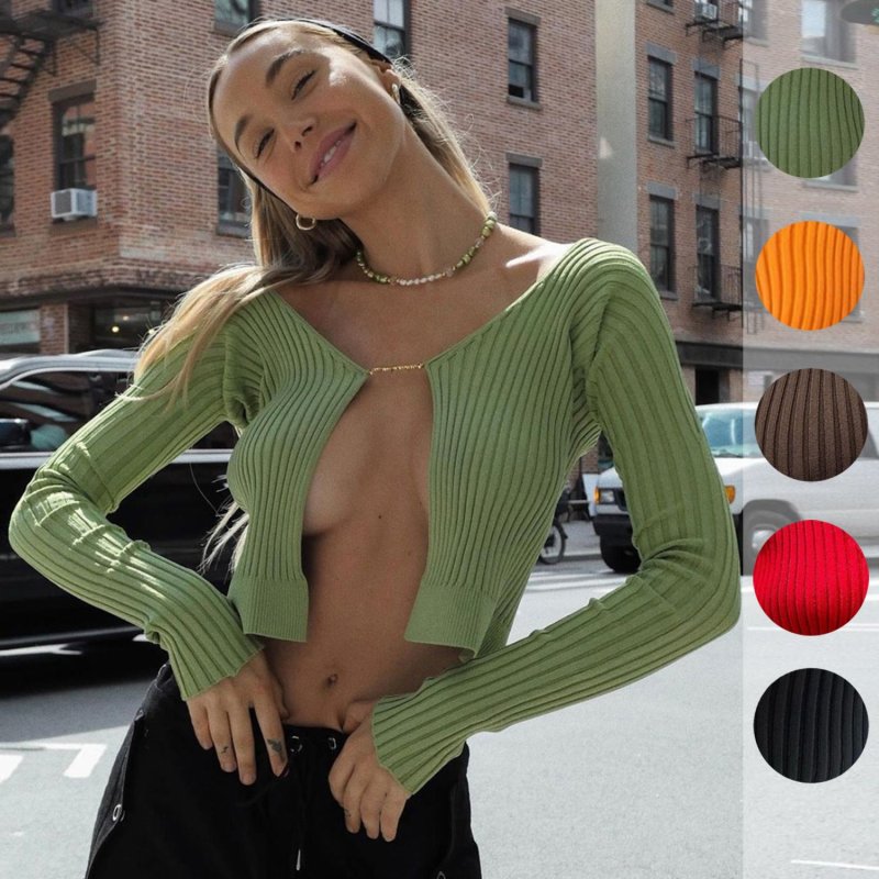 Трикотажный топ с длинными рукавами