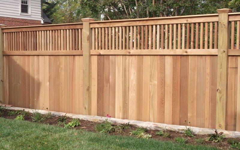 Деревянные забор