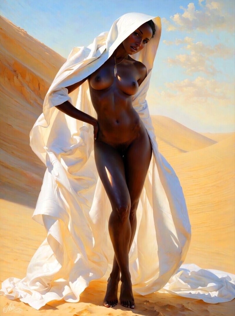 Девушка в пустыне