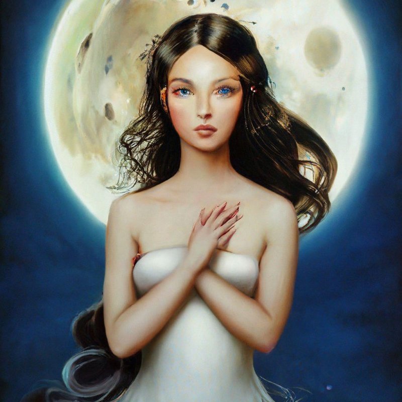 Девушка луна