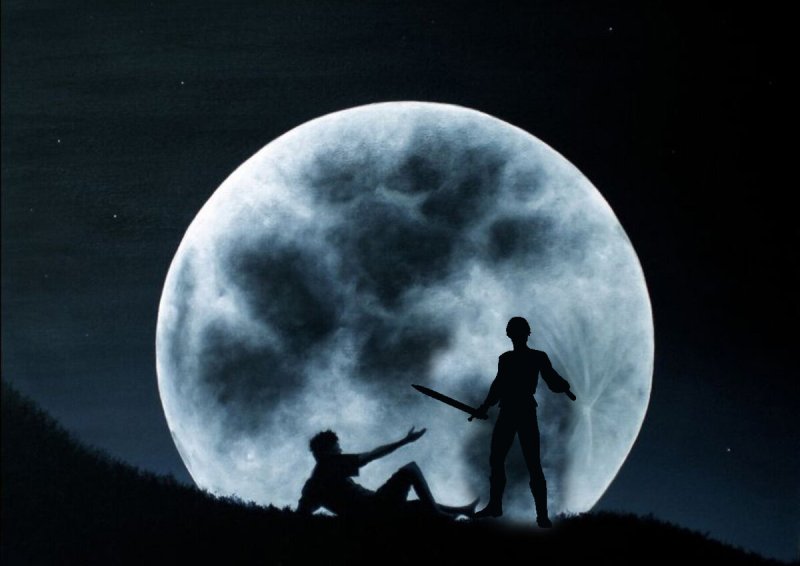 Влюбленные под луной