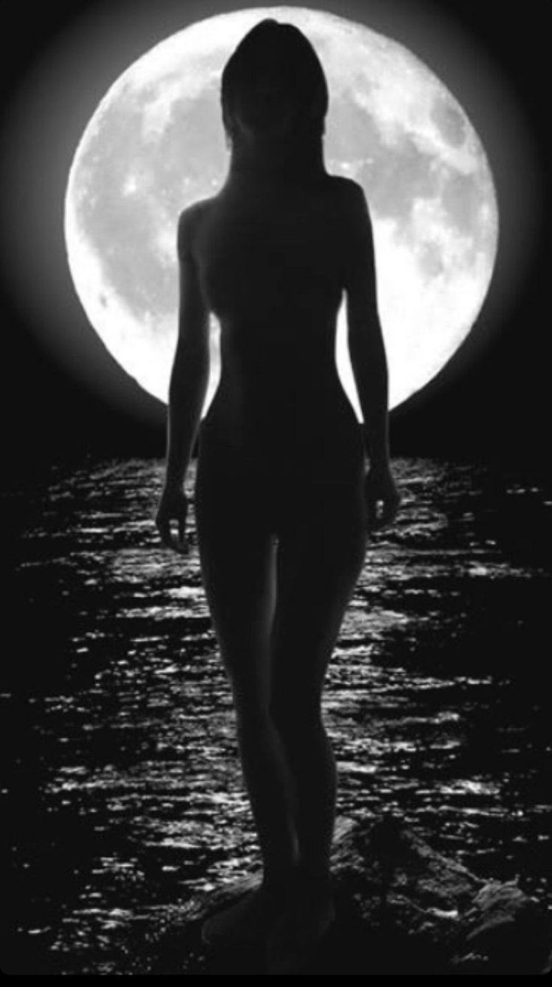 Девушка под луной