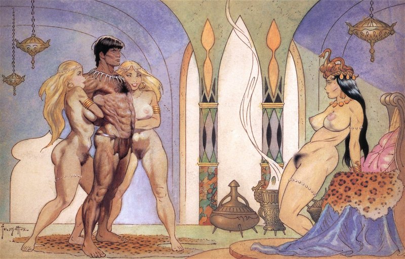 Фрэнк фразетта художник голые женщины