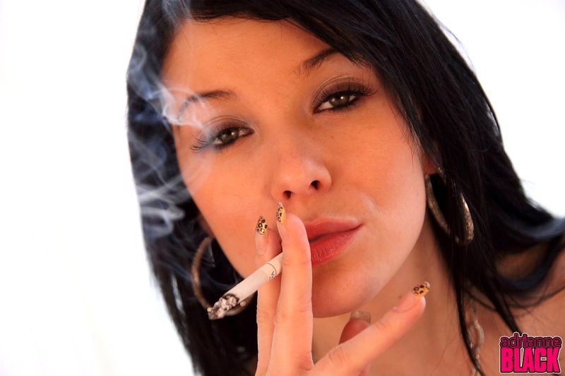 Adrianne black smoking